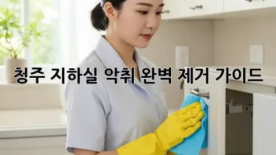 청주 지하실 악취? 완벽 제거 가이드!
